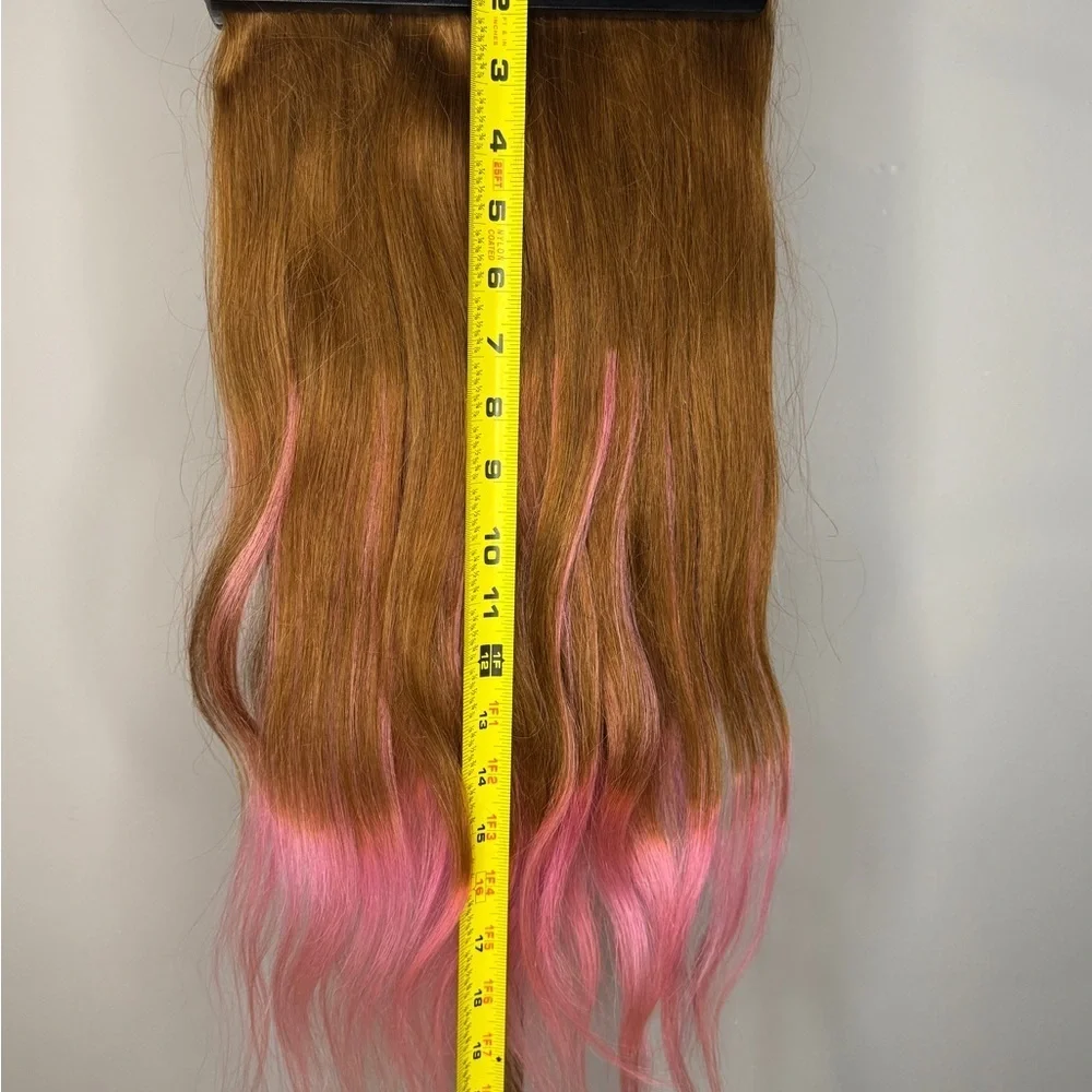 BELLAMI Brown and Pink Ombre Hair Extensions